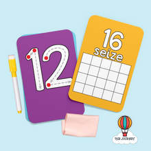 Load image into Gallery viewer, French 1 to 20 Number Cards (Les Numéros de 1 à 20)