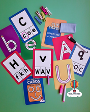 Load image into Gallery viewer, Write & Match: English Alphabet Pre-writing Cards