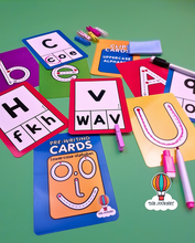 Load image into Gallery viewer, Write & Match: English Alphabet Pre-writing Cards