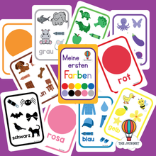 تحميل الصورة في عارض المعرض، بطاقاتي الملونة الأولى (بأربع لغات)