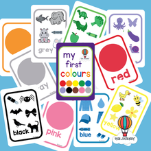 تحميل الصورة في عارض المعرض، بطاقاتي الملونة الأولى (بأربع لغات)