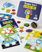 Load image into Gallery viewer, Shape Sort & Play Set (without Shape Flashcards)