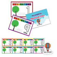 Load image into Gallery viewer, Numbers Playdough Mats