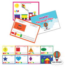 Load image into Gallery viewer, Shapes Playdough Mats
