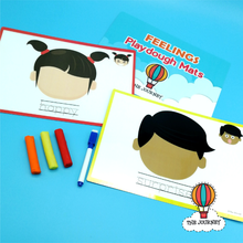 Load image into Gallery viewer, Feelings Playdough Mats