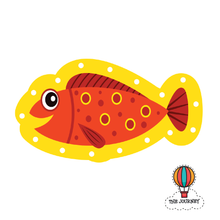 Load image into Gallery viewer, Sea Animals Wooden Lacing Boards