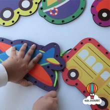 Load image into Gallery viewer, Transportation Wooden Lacing Boards