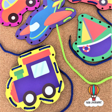 Load image into Gallery viewer, Transportation Wooden Lacing Boards