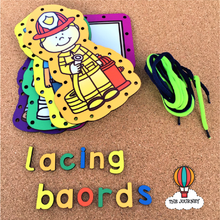 Load image into Gallery viewer, Occupations Wooden Lacing Boards