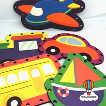 Load image into Gallery viewer, Transportation Wooden Lacing Boards