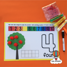 Load image into Gallery viewer, Numbers Playdough Mats