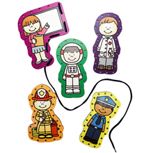 Load image into Gallery viewer, Occupations Wooden Lacing Boards
