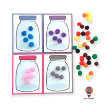 Load image into Gallery viewer, Colour Match-up Jars Big Activity Mats Set