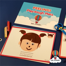 Load image into Gallery viewer, Feelings Playdough Mats
