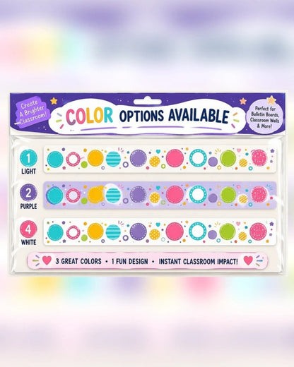 Colorful Circles Bulletin Board Border