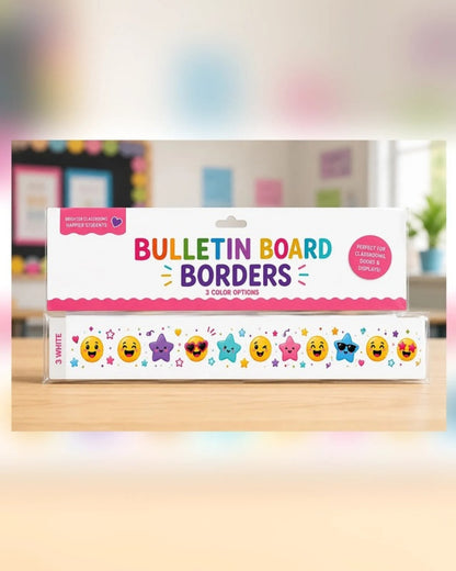 Emoji & Stars Bulletin Board Border