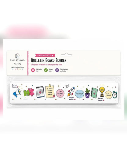 Sharpen the Saw Bulletin Board Border – 7 Habits