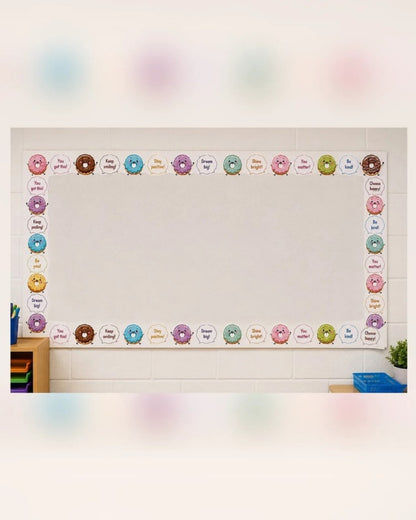 Positive Donut Bulletin Board Border