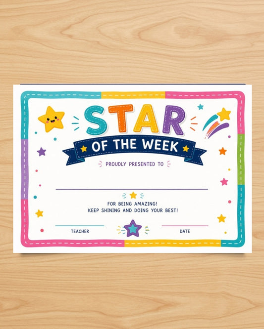 Classroom Spark Reward Certificate