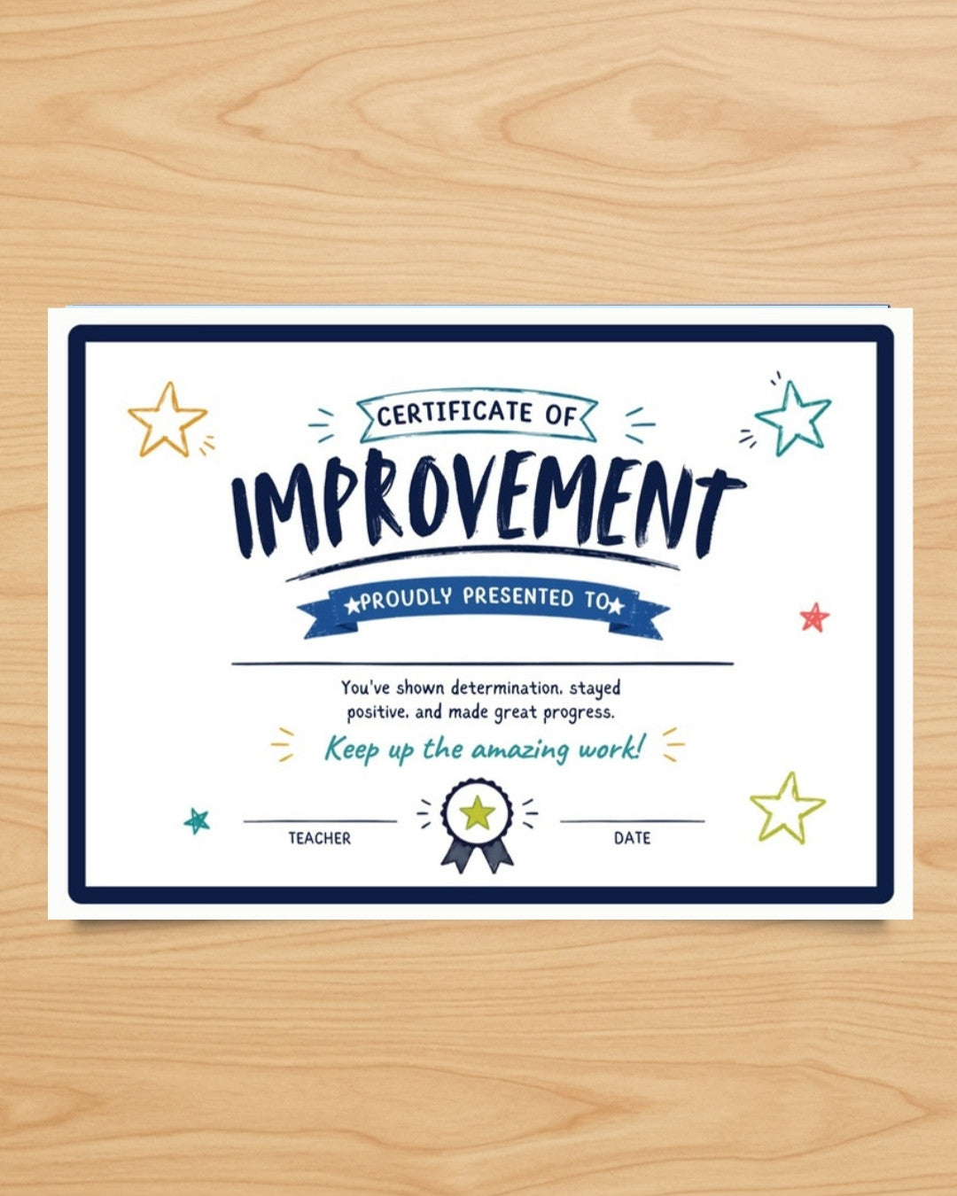 Certificate Of Improvement
