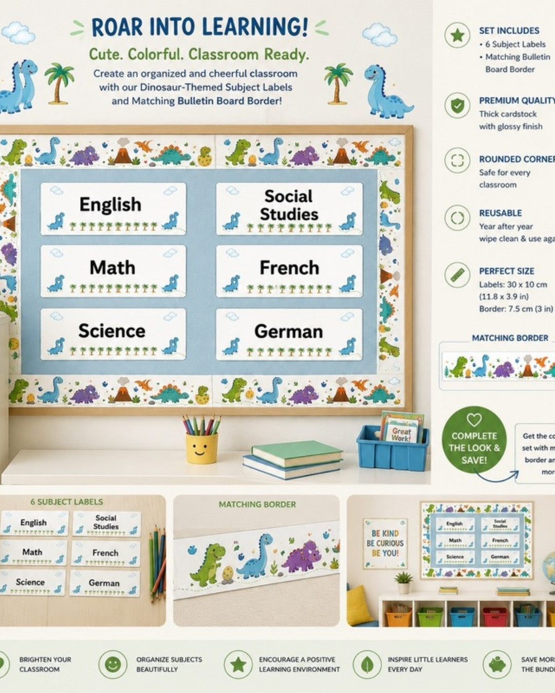 Dinosaur Bulletin Board Border
