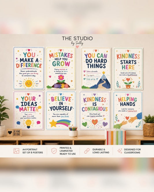 Motivational Classroom Poster Set