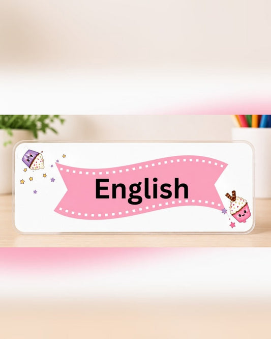 Sweet Cupcake Subject Labels