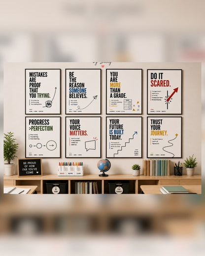 Motivational Classroom Poster Set