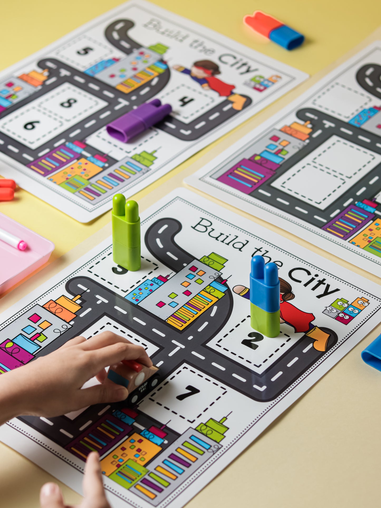 مجموعة سجادات الأنشطة الكبيرة لبناء المدينة