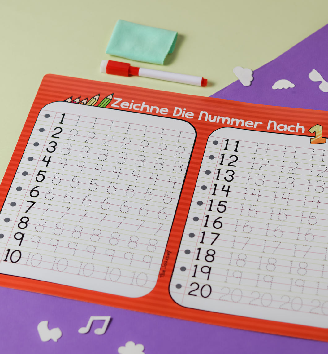 Numbers Learning Mat – German Edition