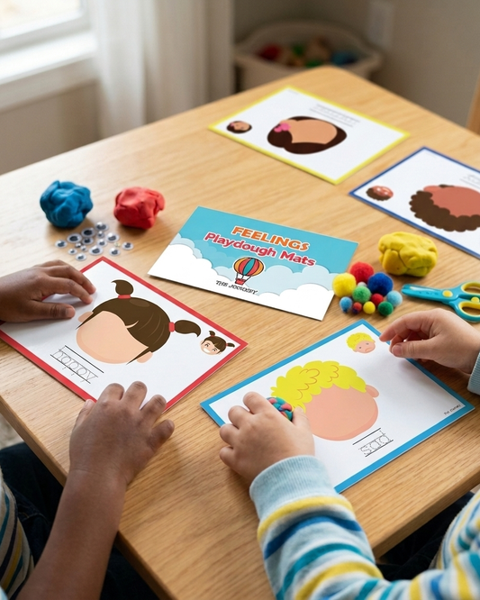 Feelings Playdough Mats