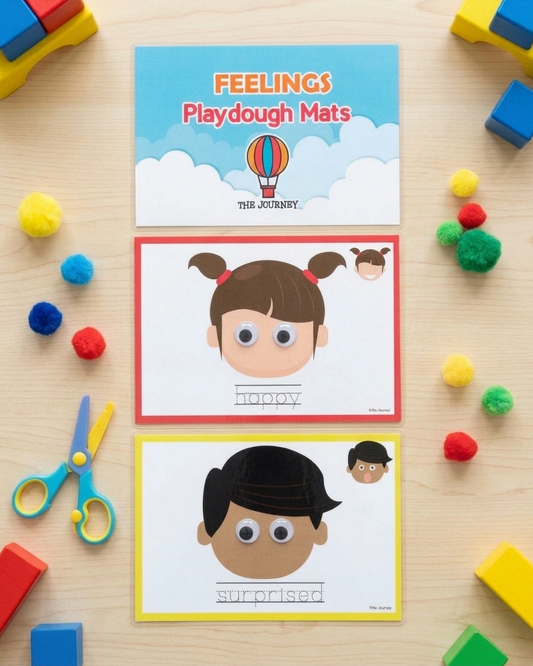 Feelings Playdough Mats