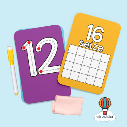 بطاقات الأرقام الفرنسية من 1 إلى 20 (Les Numéros de 1 إلى 20)