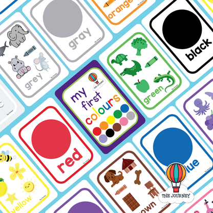 بطاقاتي الملونة الأولى (بأربع لغات)