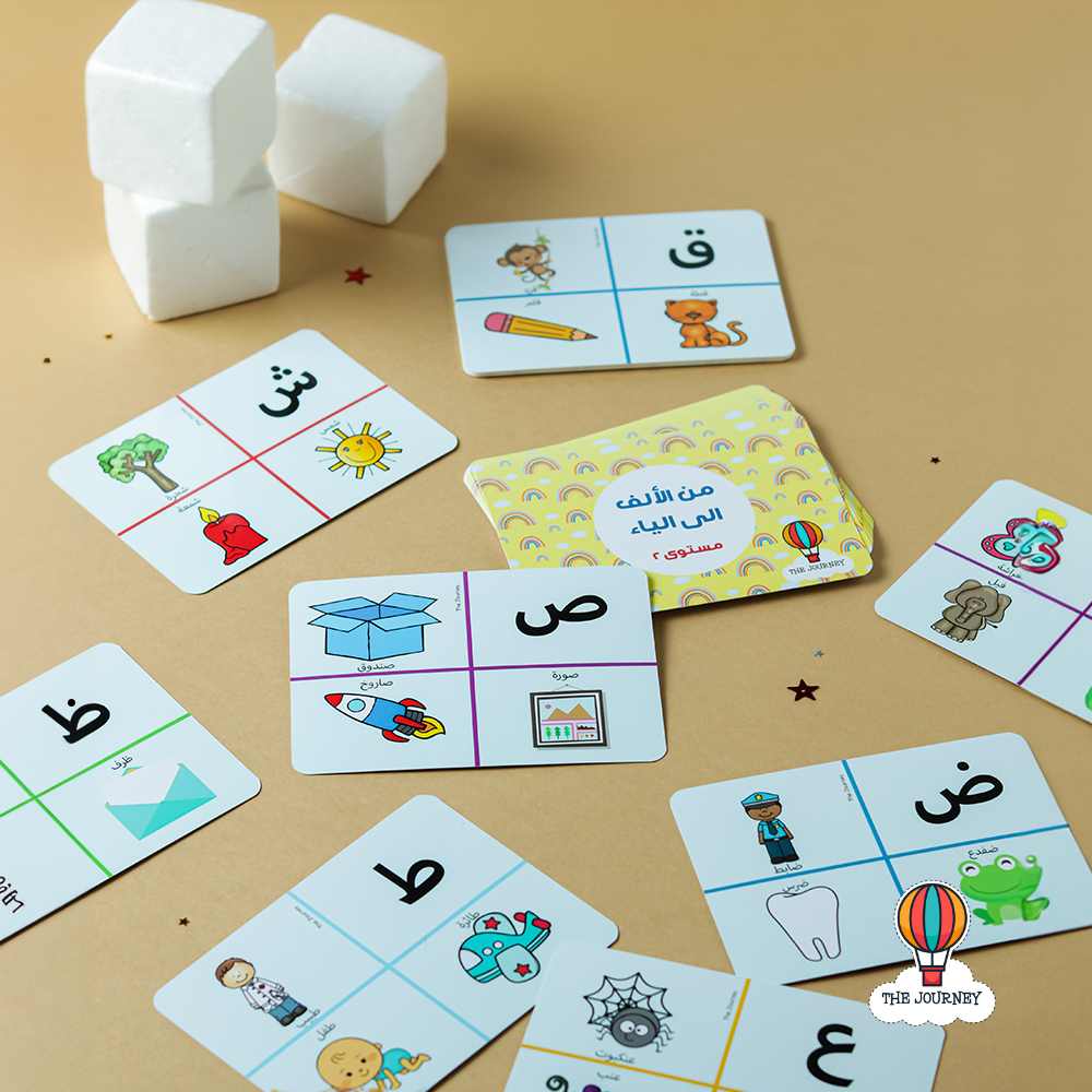 Arabic 3 Picture Phonics Cards  - كروت حروف وصور