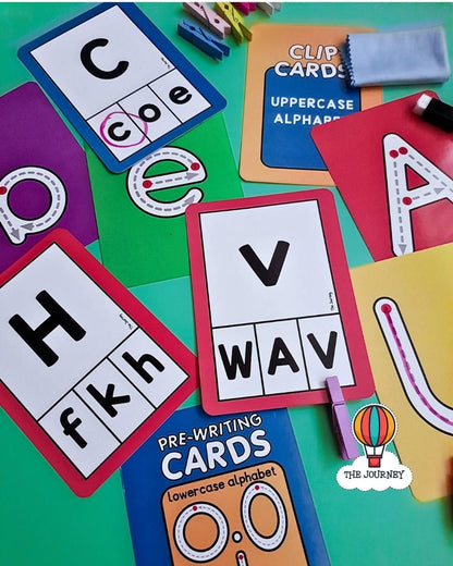 phabet letter matching activity for preschoolers - High quality laminated educational cards - The Journey