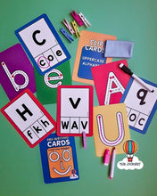 تحميل الصورة في عارض المعرض، اكتب وطابق: بطاقات ما قبل الكتابة للأبجدية الإنجليزية
