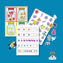 Load image into Gallery viewer, Colour Match-up Jars Big Activity Mats Set
