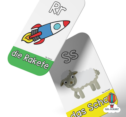German Alphabet Flashcards (A-Z Karteikarten)