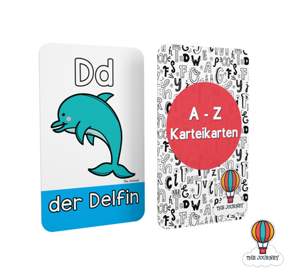 German Alphabet Flashcards (A-Z Karteikarten)