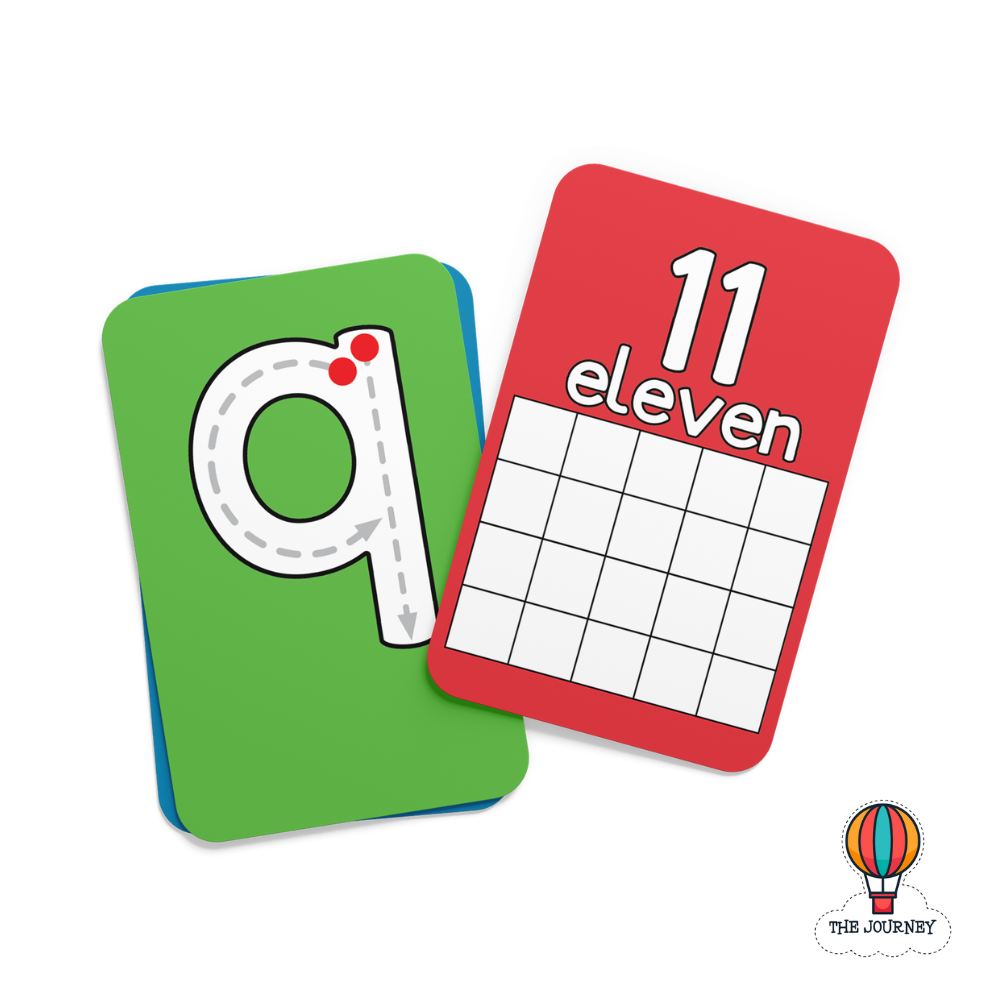 English 1 to 20 Number Cards