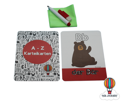 German Alphabet Flashcards (A-Z Karteikarten)