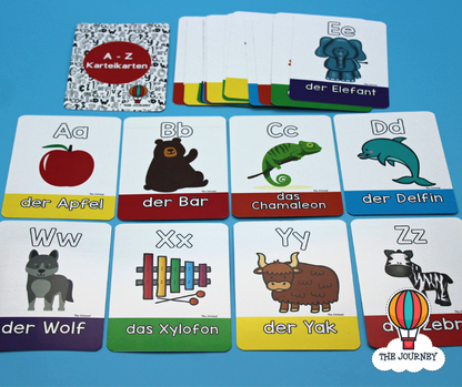 German Alphabet Flashcards (A-Z Karteikarten)