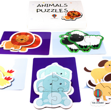 Load image into Gallery viewer, Animals Wooden Puzzles (15 Pieces)

