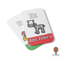 Load image into Gallery viewer, German Alphabet Flashcards (A-Z Karteikarten)
