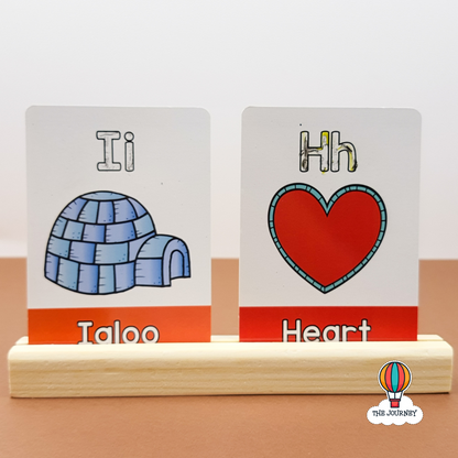 حامل بطاقات خشبي كبير