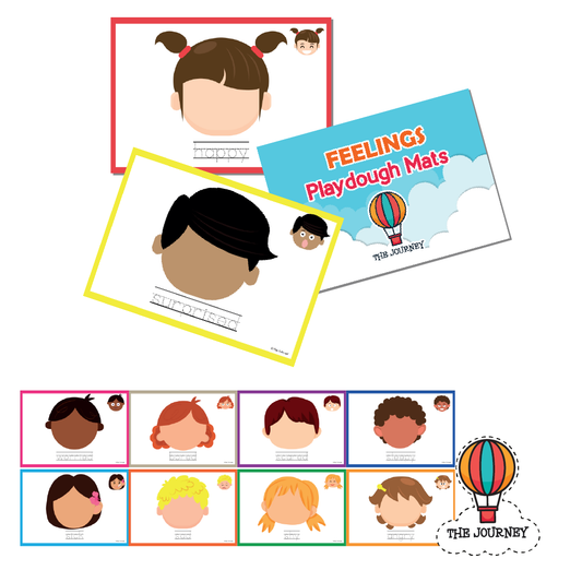 Feelings Playdough Mats