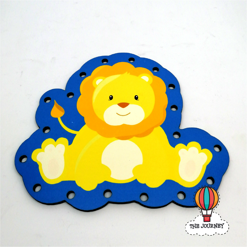 Zoo Animals Wooden Lacing Boards