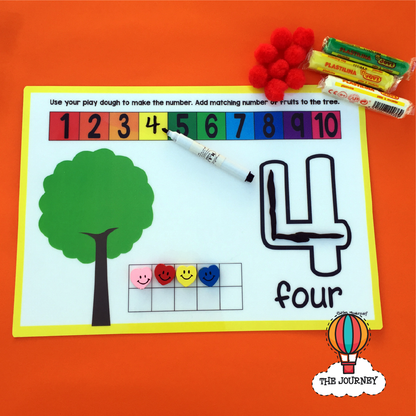 Numbers Playdough Mats